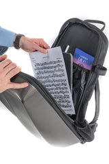 GEWA Backpack for Violins case Space Bag - Titanium 4/4 - 3/4 (33 x 67 (with bow case 79 ) x 19 cm)