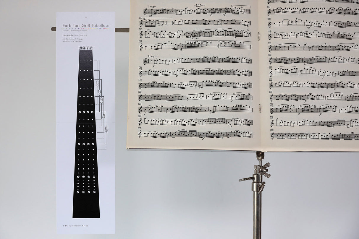 Savigny Fingering Charts Violins