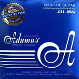 Adamas Strings for Acoustic Guitars Nuova Phosphor Bronze Coated - Super-Light .011-.052 (1749NU)