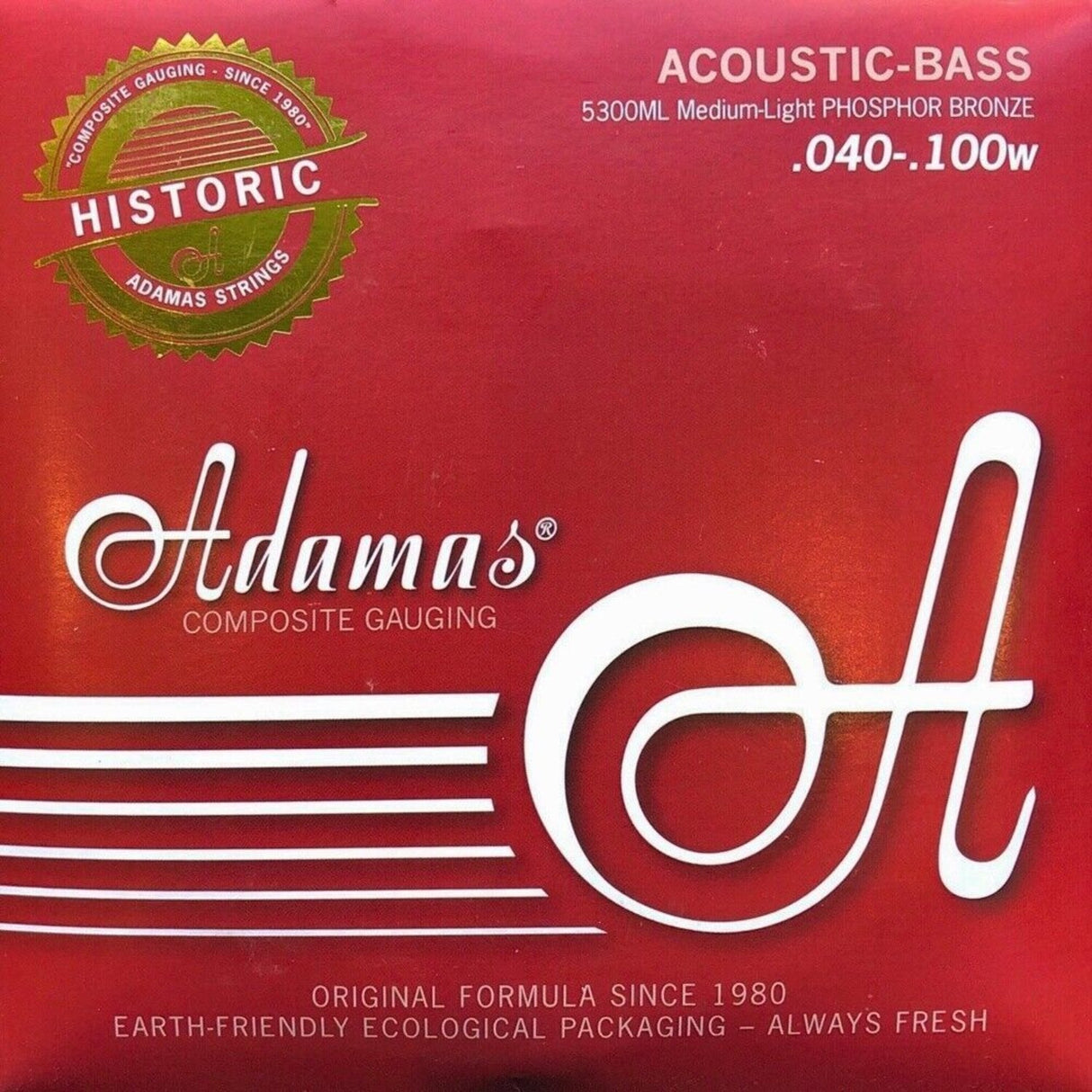 Adamas strings for acoustic bass Phosphor Bronze - Set 4-string med-light (5300ML)