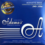 Adamas Strings for acoustic bass Nuova coated - Set 4-string med-light (5300NU-ML)