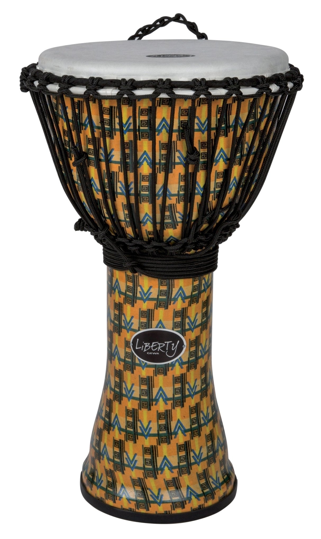 GEWA Liberty Series rope-tuned djembe - 14" Abstract Kente