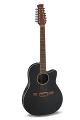 Applause E-Acoustic Guitars AB2412II Mid Cutaway 12-string - Black Satin (AB2412II-5S)