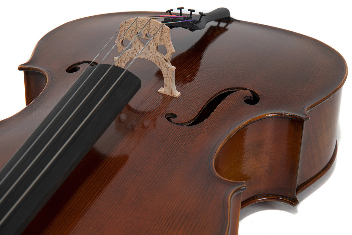 GEWA Cellos Allegro Antique - 4/4 (Set up with Wittner fine tuning tailpiece incl. bag, Massaranduba bow, Larsen Aurora strings)