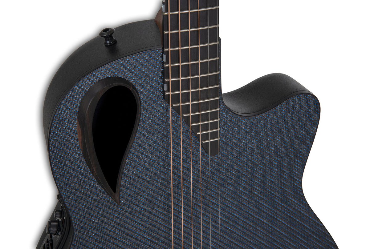 Adamas E-Acoustic Guitars Adamas MD80-NWT Mid-Depth Contour Cutaway - NWT Blue Reflection (MD80-8R-G)