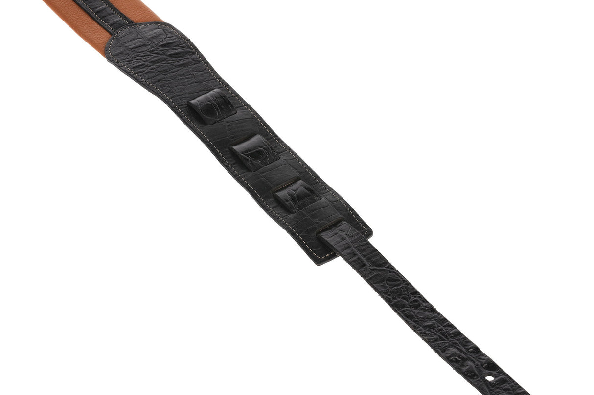 GEWA Guitars Straps Prestige 65 padded Security Locks - dry sand/black