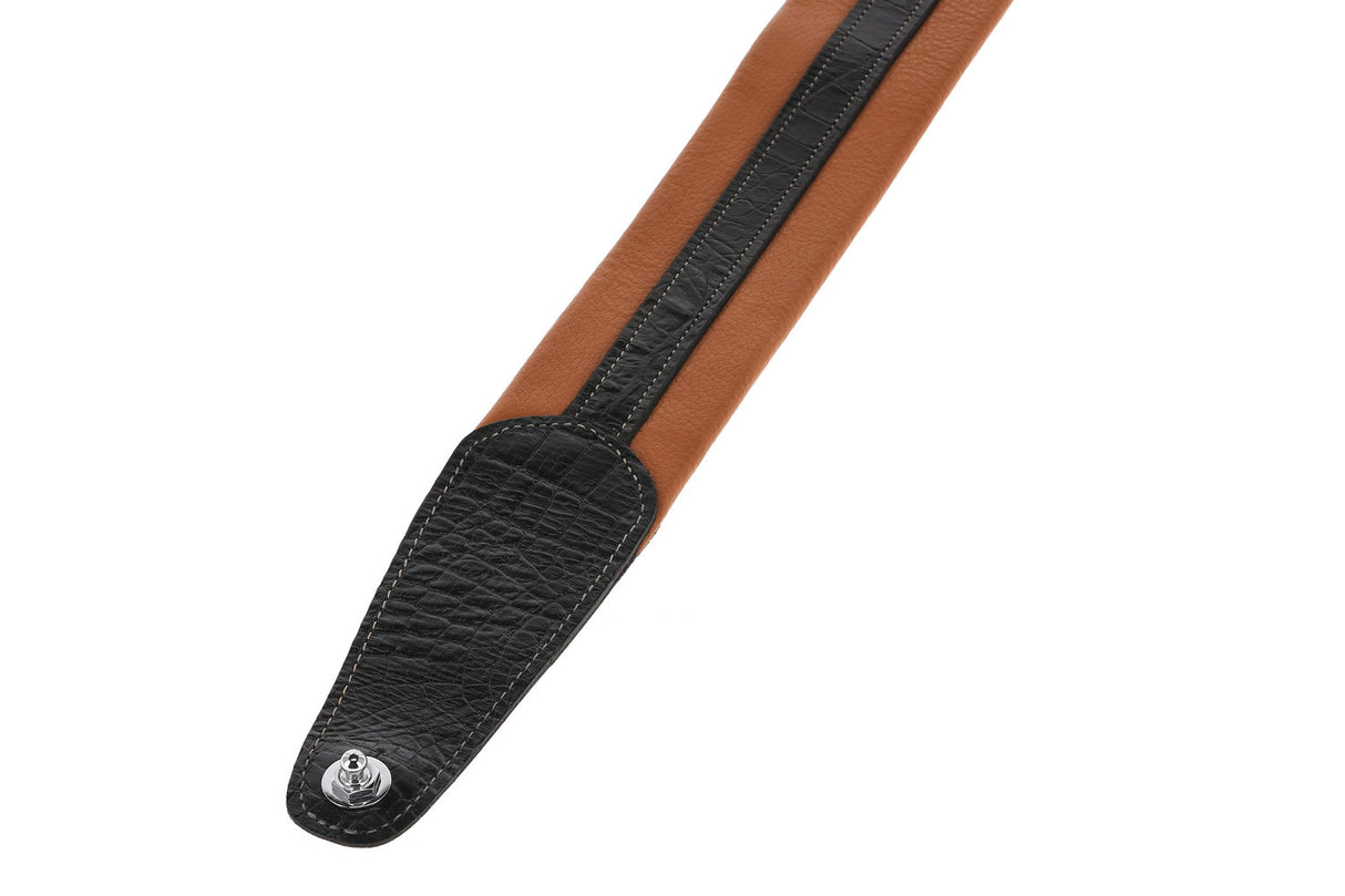 GEWA Guitars Straps Prestige 65 padded Security Locks - dry sand/black