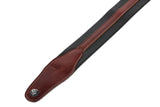 GEWA Guitars Straps Prestige 65 padded Security Locks - black croc/brown