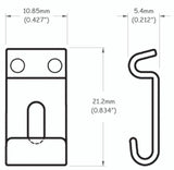 Partsland Saddles Stratocaster models - 11 mm wide, nickel