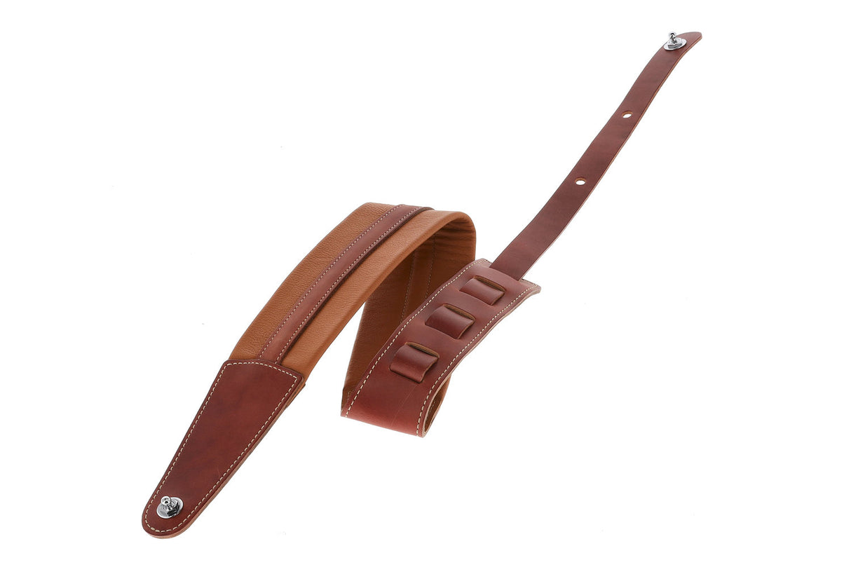GEWA Guitars Straps Prestige 65 padded Security Locks - dry sand/brown