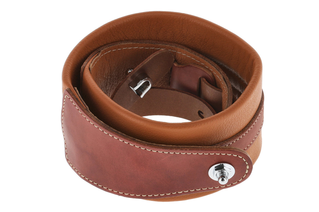 GEWA Guitars Straps Prestige 65 padded Security Locks - dry sand/brown