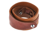 GEWA Guitars Straps Prestige 65 padded Security Locks - dry sand/brown