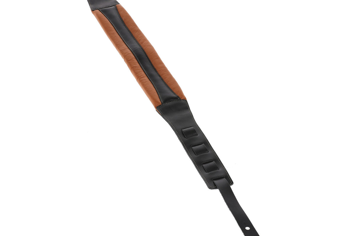 GEWA Guitars Straps Prestige 85 padded Security Locks - dry sand/black