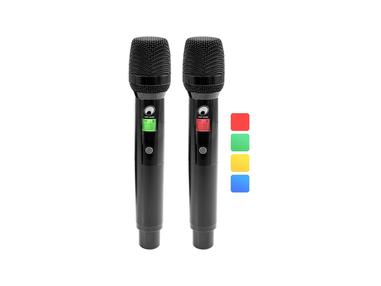 OMNITRONIC UHF-602 2-channel Wireless Mic System 823-832/863-865 MHz