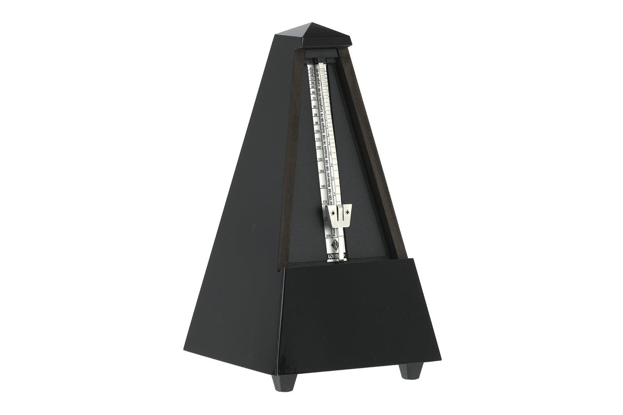 Wittner Metronome pyramid shape - Black high-gloss 806