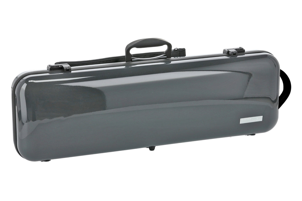 GEWA Violins case Air 2.1 - Grey high gloss (with side handle)