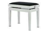 GEWA Piano bench Deluxe - Matt white (Seat black)