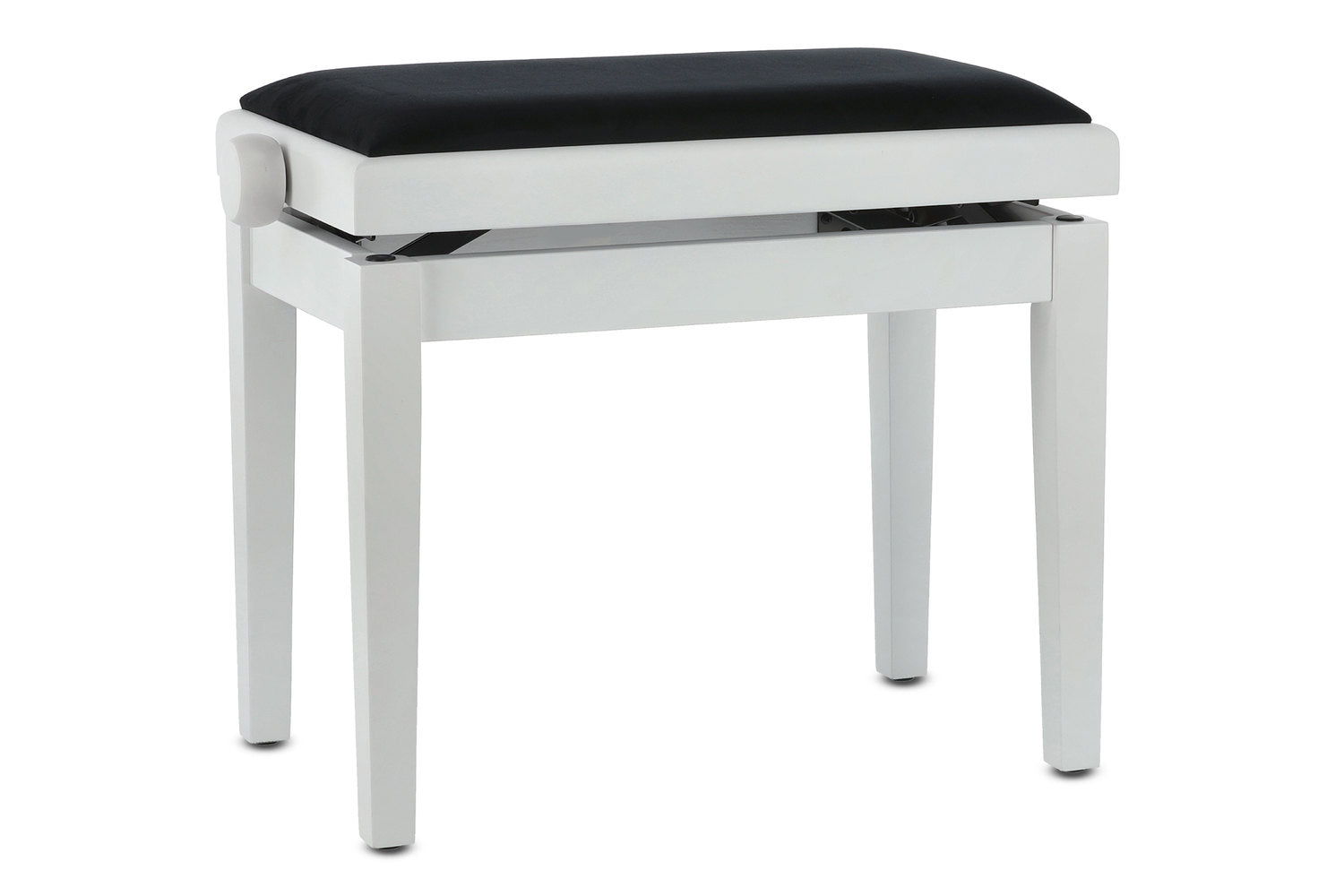 GEWA Piano bench Deluxe - Matt white (Seat black)