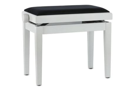 GEWA Piano bench Deluxe - Matt white (Seat black)