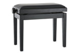 GEWA Piano bench Deluxe Vinyl - Matt black (Seat black)