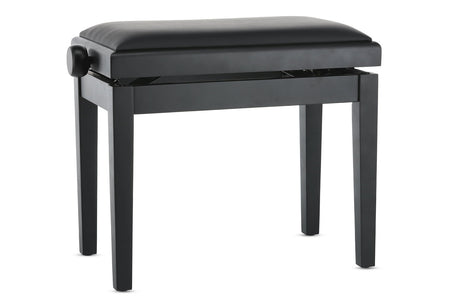 GEWA Piano bench Deluxe Vinyl - Matt black (Seat black)