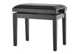 GEWA Piano bench Deluxe Vinyl - Matt black (Seat black)