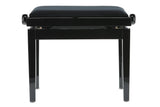 GEWA Piano bench Deluxe - High-gloss black (Seat black)