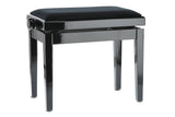 GEWA Piano bench Deluxe - High-gloss black (Seat black)