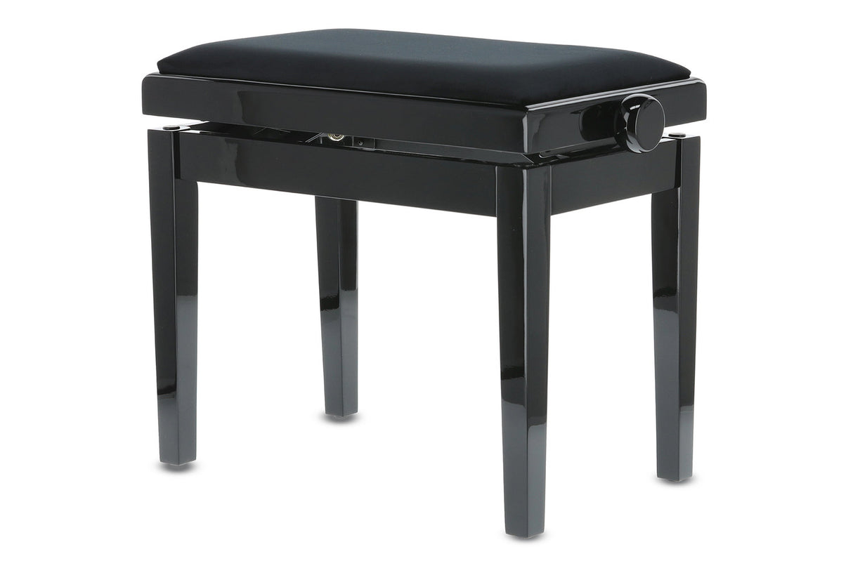GEWA Piano bench Deluxe - High-gloss black (Seat black)