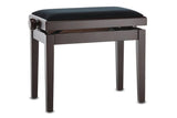 GEWA Piano bench Deluxe - Matt rosewood (Seat black)