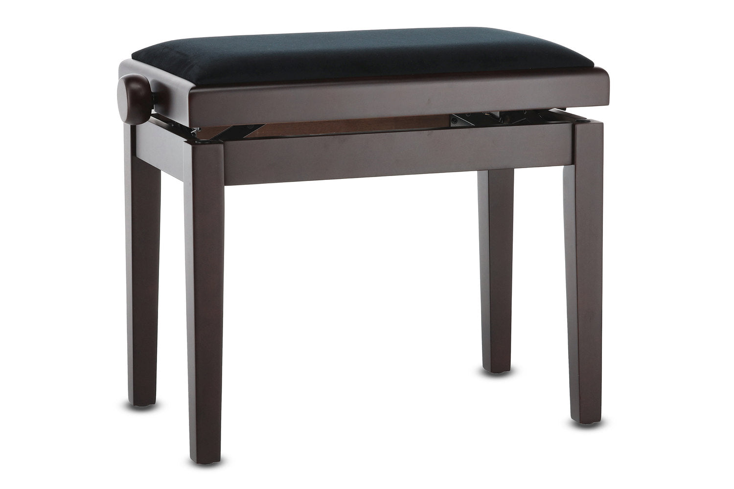 GEWA Piano bench Deluxe - Matt rosewood (Seat black)