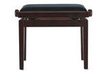 GEWA Piano bench Deluxe - Matt rosewood (Seat black)