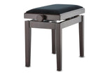 GEWA Piano bench Deluxe - Matt rosewood (Seat black)