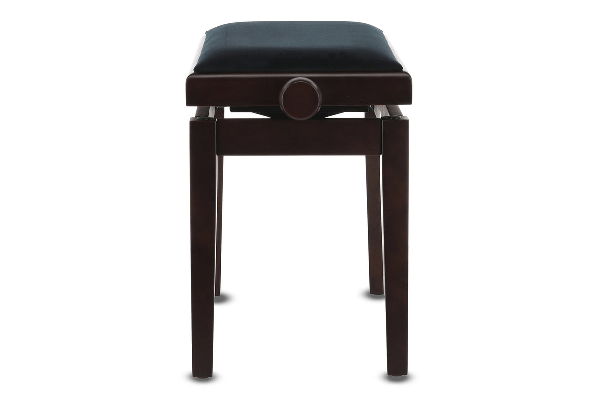 GEWA Piano bench Deluxe - Matt rosewood (Seat black)