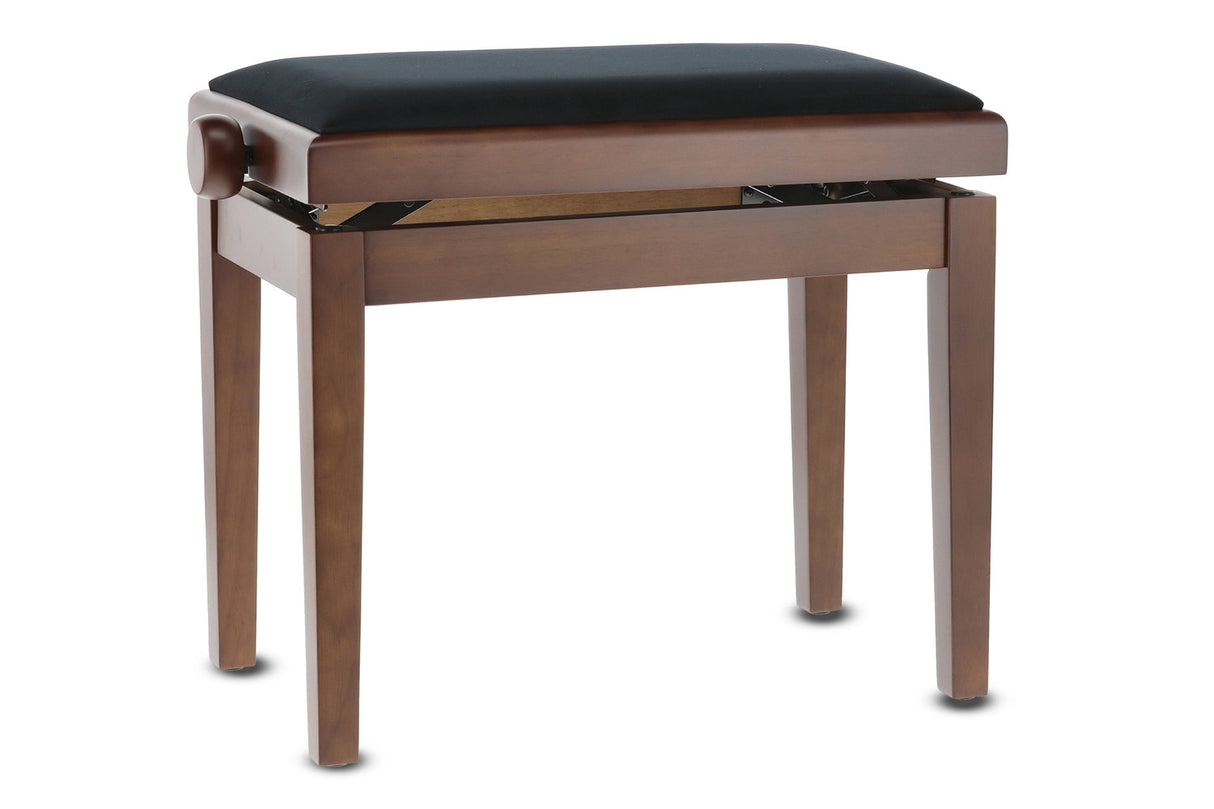 GEWA Piano bench Deluxe - Matt walnut (Seat black)
