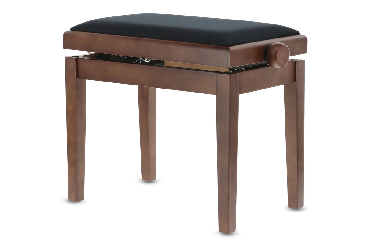 GEWA Piano bench Deluxe - Matt walnut (Seat black)