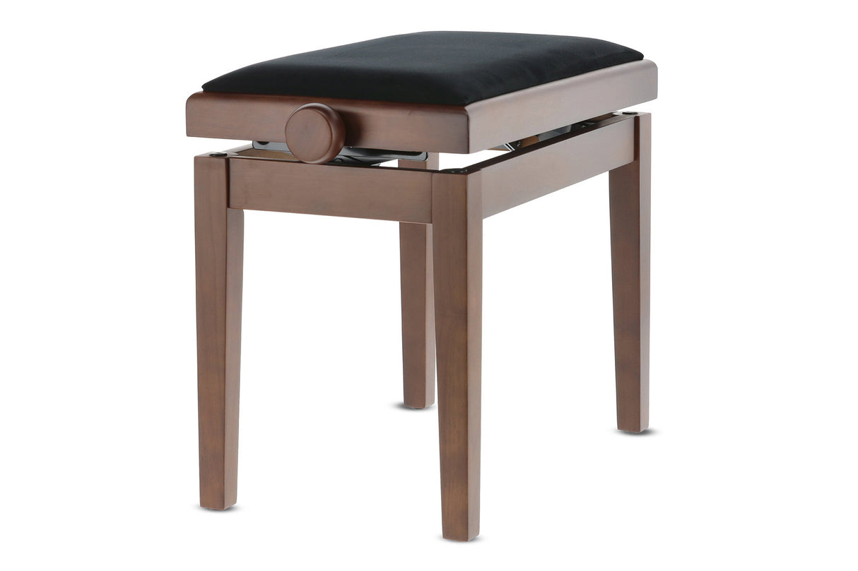 GEWA Piano bench Deluxe - Matt walnut (Seat black)