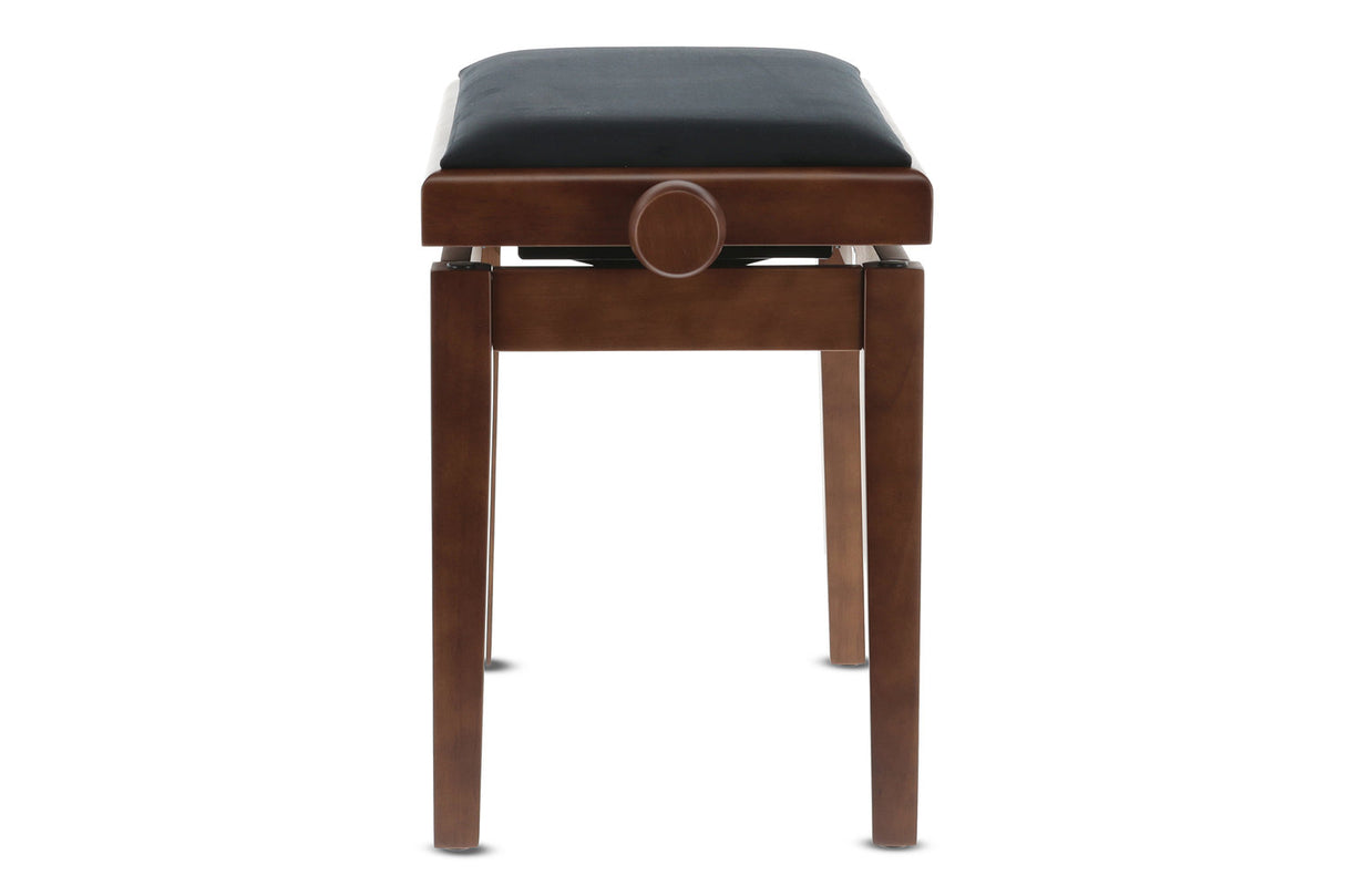 GEWA Piano bench Deluxe - Matt walnut (Seat black)