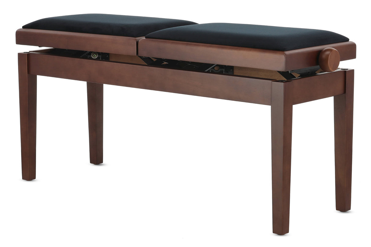 GEWA Piano bench Deluxe Double - Walnut matte