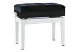 GEWA Piano bench Deluxe Compartment - White matte