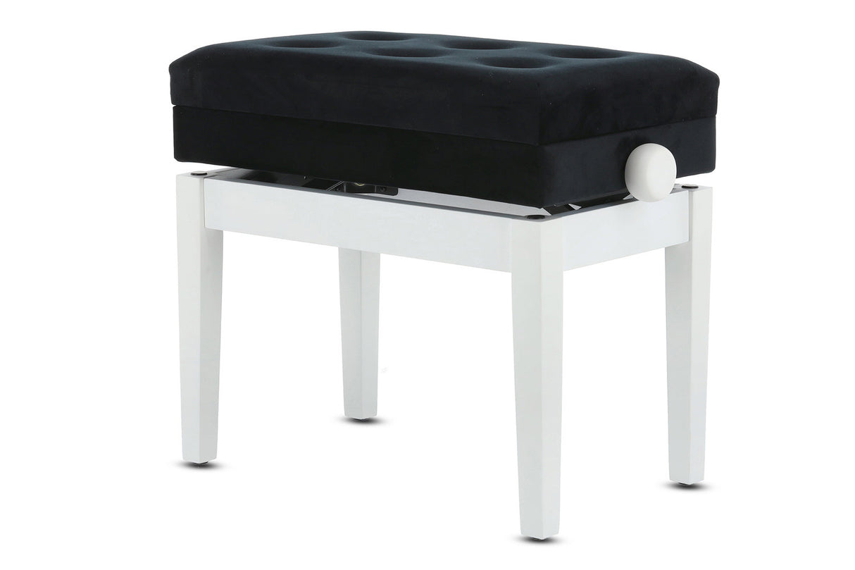GEWA Piano bench Deluxe Compartment - White matte