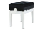 GEWA Piano bench Deluxe Compartment - White matte