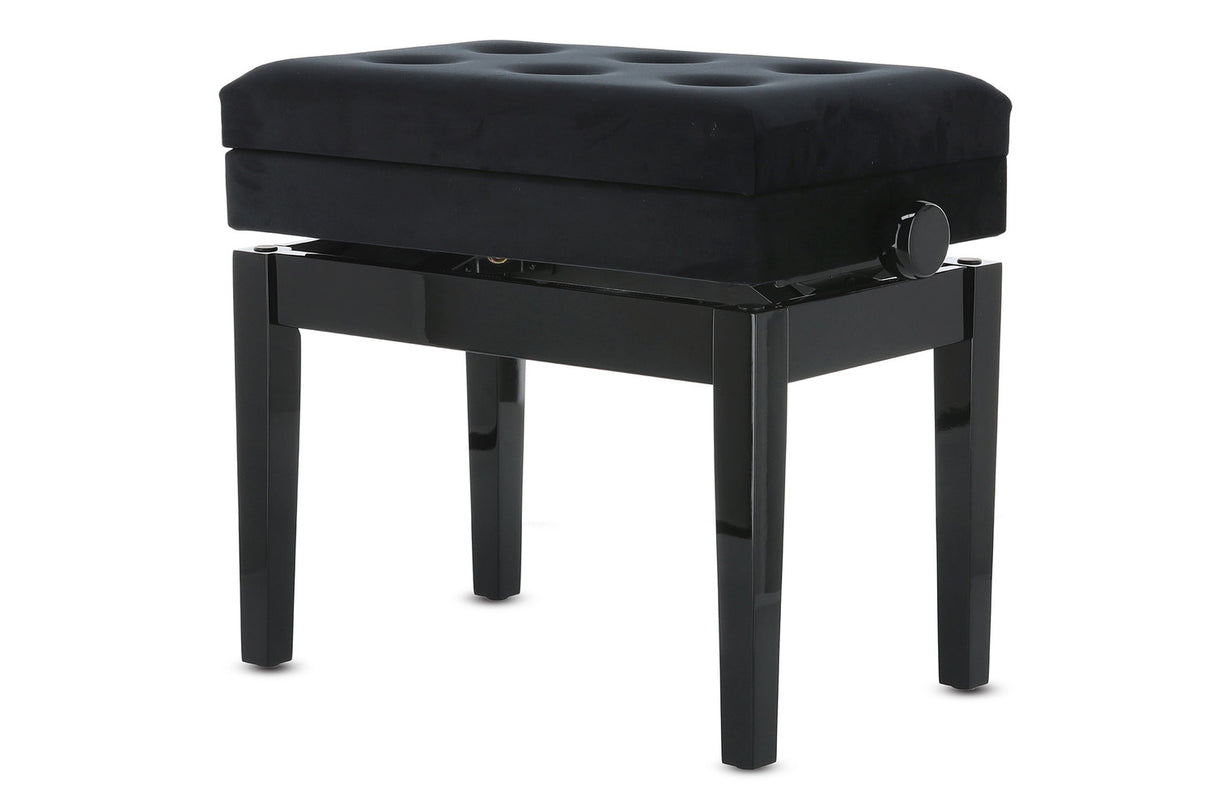 GEWA Piano bench Deluxe Compartment - Black high gloss