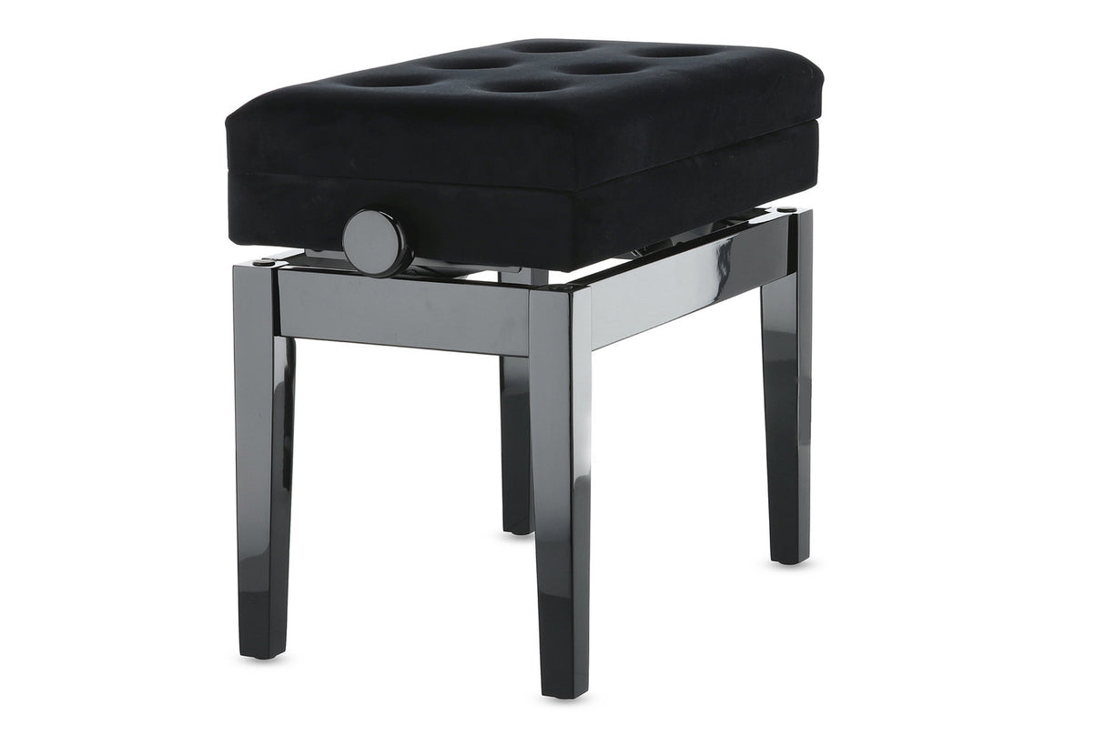 GEWA Piano bench Deluxe Compartment - Black high gloss