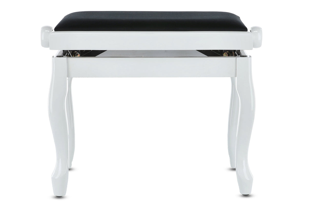 GEWA Deluxe Classic piano bench - White high gloss