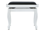 GEWA Deluxe Classic piano bench - White high gloss