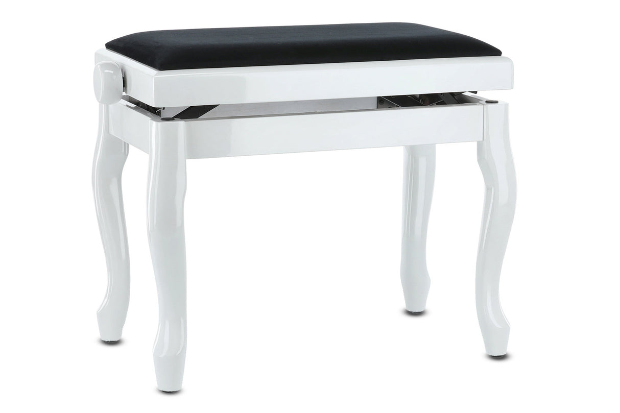 GEWA Deluxe Classic piano bench - White high gloss