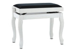 GEWA Piano bench Deluxe Classic - White matte