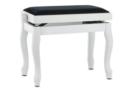 GEWA Piano bench Deluxe Classic - White matte