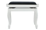GEWA Piano bench Deluxe Classic - White matte
